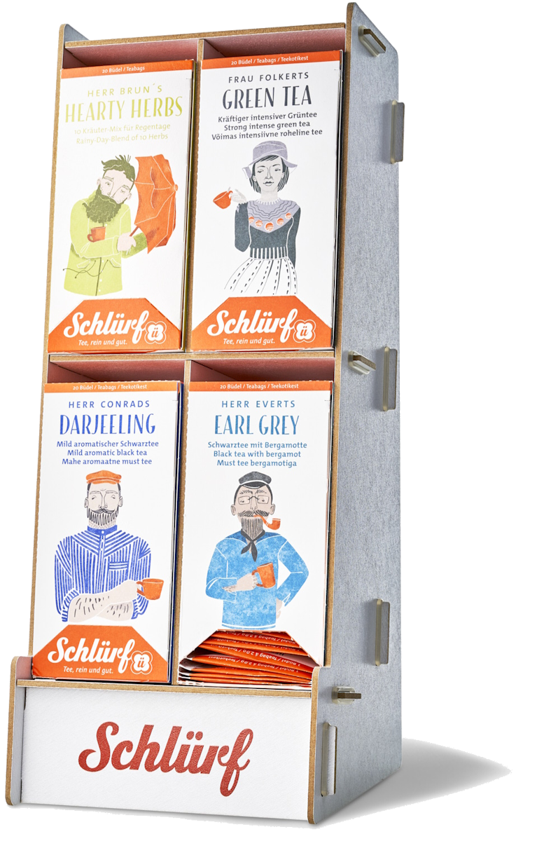 Schlürf - Büdel - Display 4er