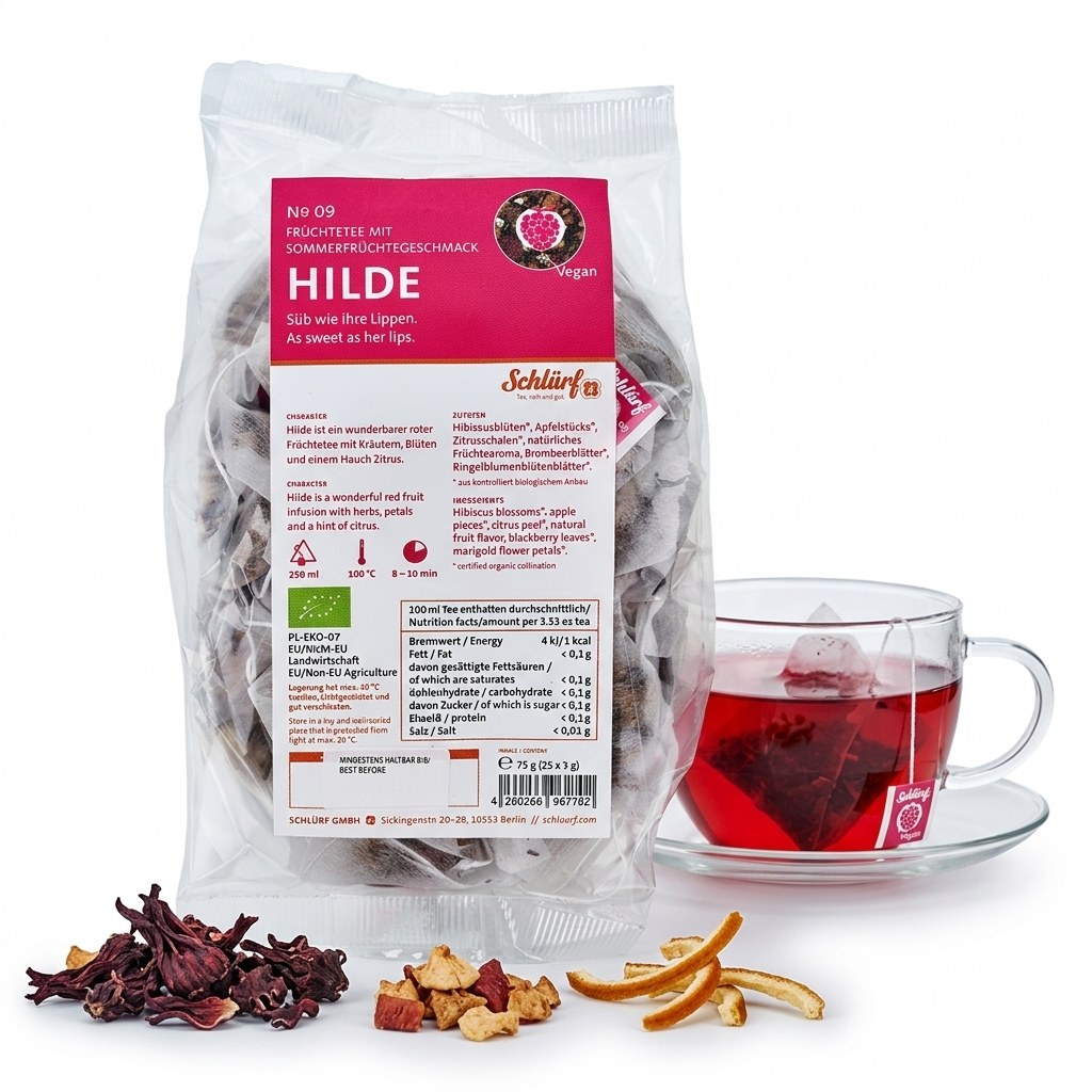 Hilde — Nachfüllbeutel mit Schlürfeln
