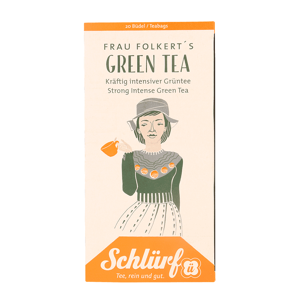 Frau Folkerts Green Tea - Büdel Frau Folkerts Green Tea - Büdel