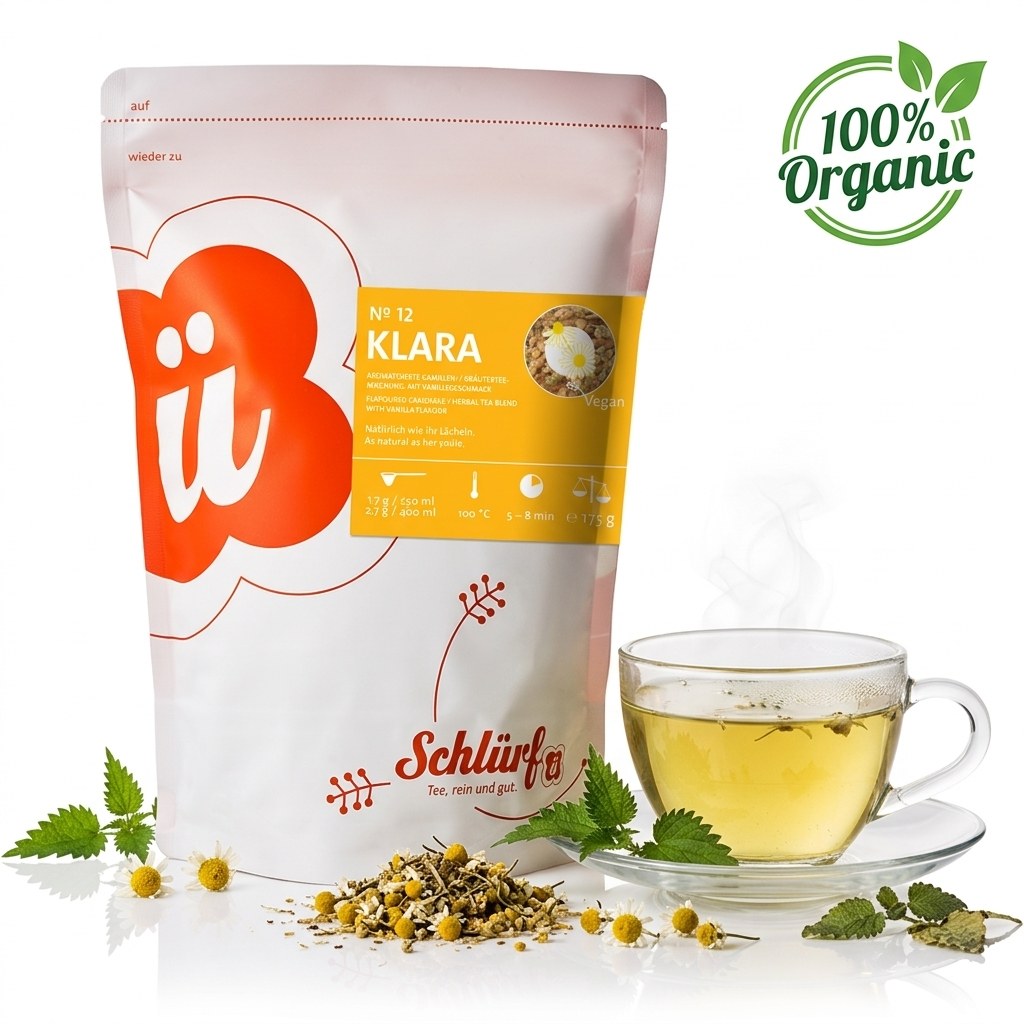 Klara — loser Tee in der Tüte