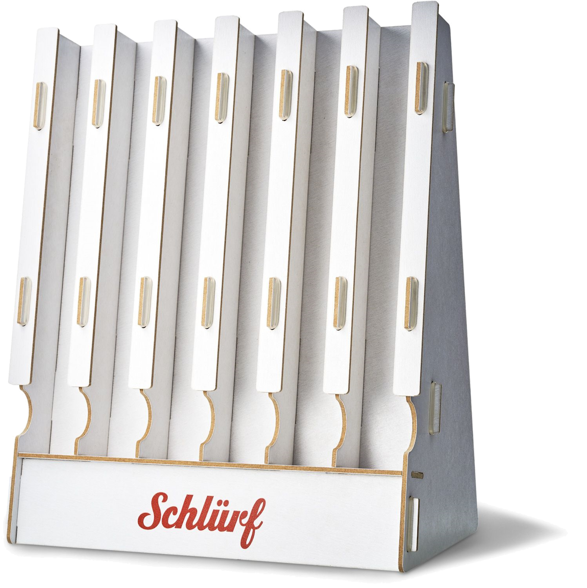 Schlürf - Schlürfel-Präsentationsdisplay, 6 Reihen Schlürf - Schlürfel-Präsentationsdisplay, 6 Reihen